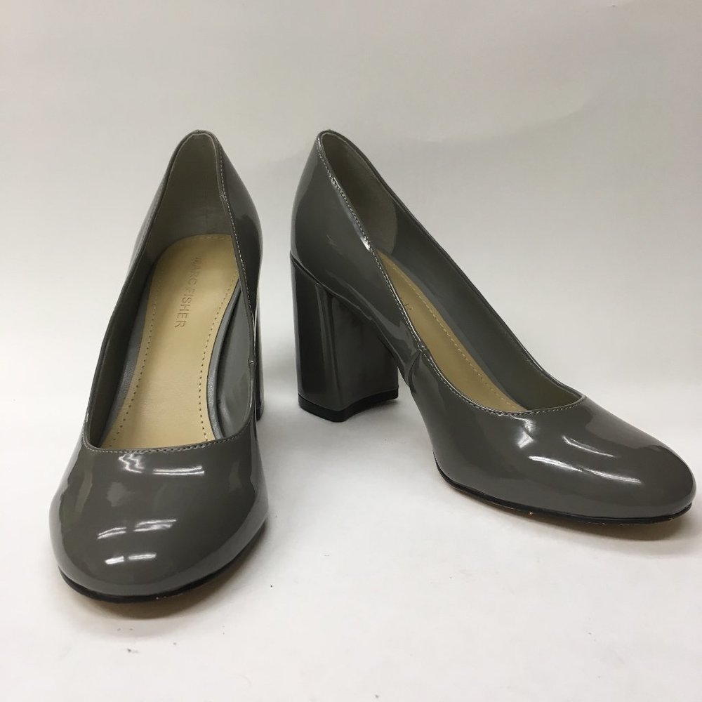 Marc Fisher Gray Block Heels Size 6
